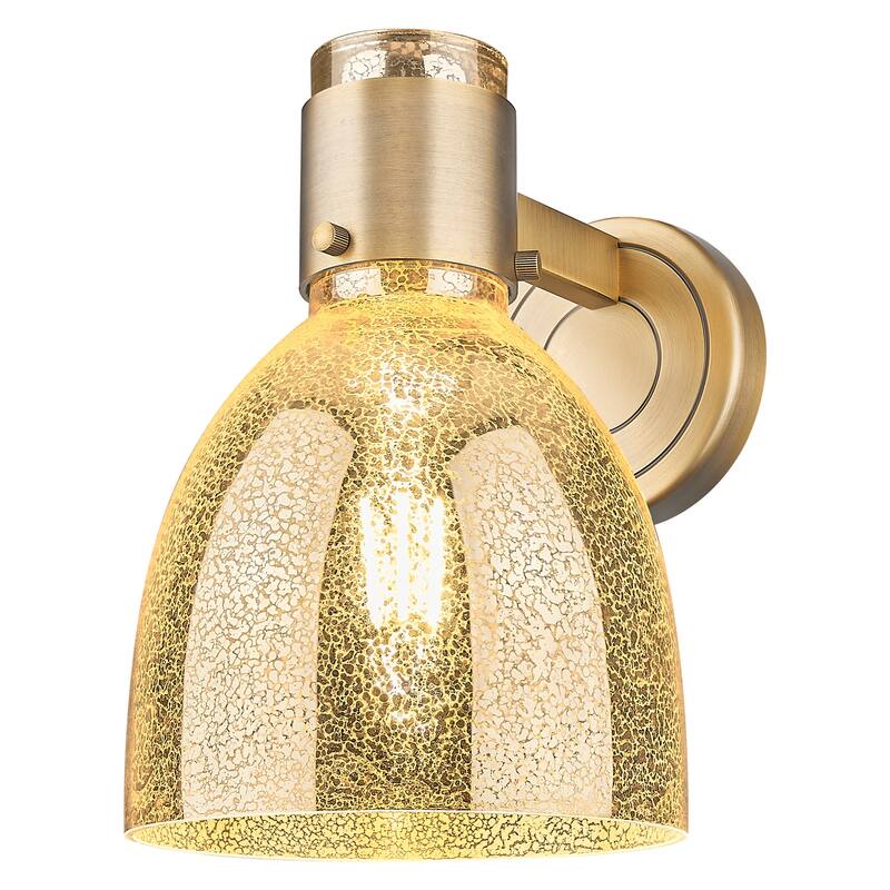 Innovations Lighting 464-1W-G464D-7ME Lawton Bell 9" Tall Bathroom - Brushed Brass