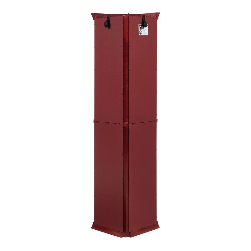 Lighted Corner Display Cabinet with Glass Adjustable Shelf