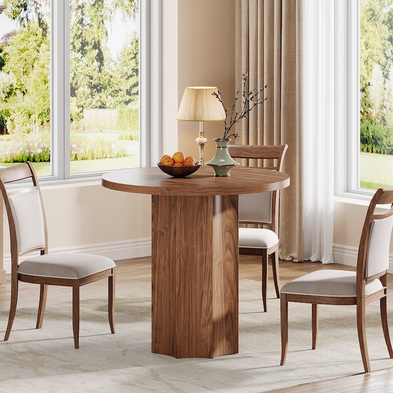 31.5" Round Dining Table for Kitchen, Dining Room, Bar - 31.5" Dia x 29.53" H