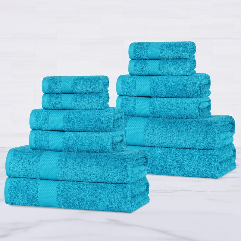 Superior Ismailia Egyptian Cotton 12-Piece Towel Set