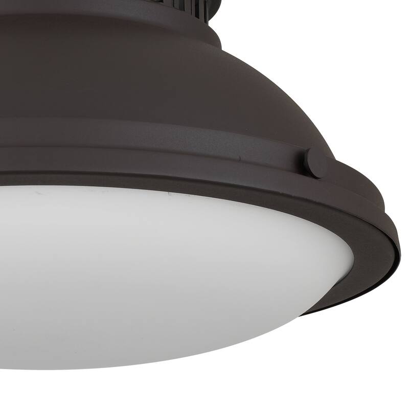Halo 2-Light 14" Dark Bronze Flush Mount Ceiling Light