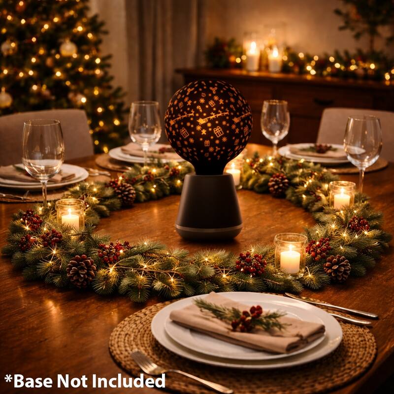 Festive Living G125 Decorative LED Bulb – 1800K Warm Vintage Glow - Christmas