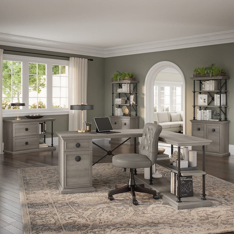Coliseum Designer Bookcase with Doors by Bush Furniture