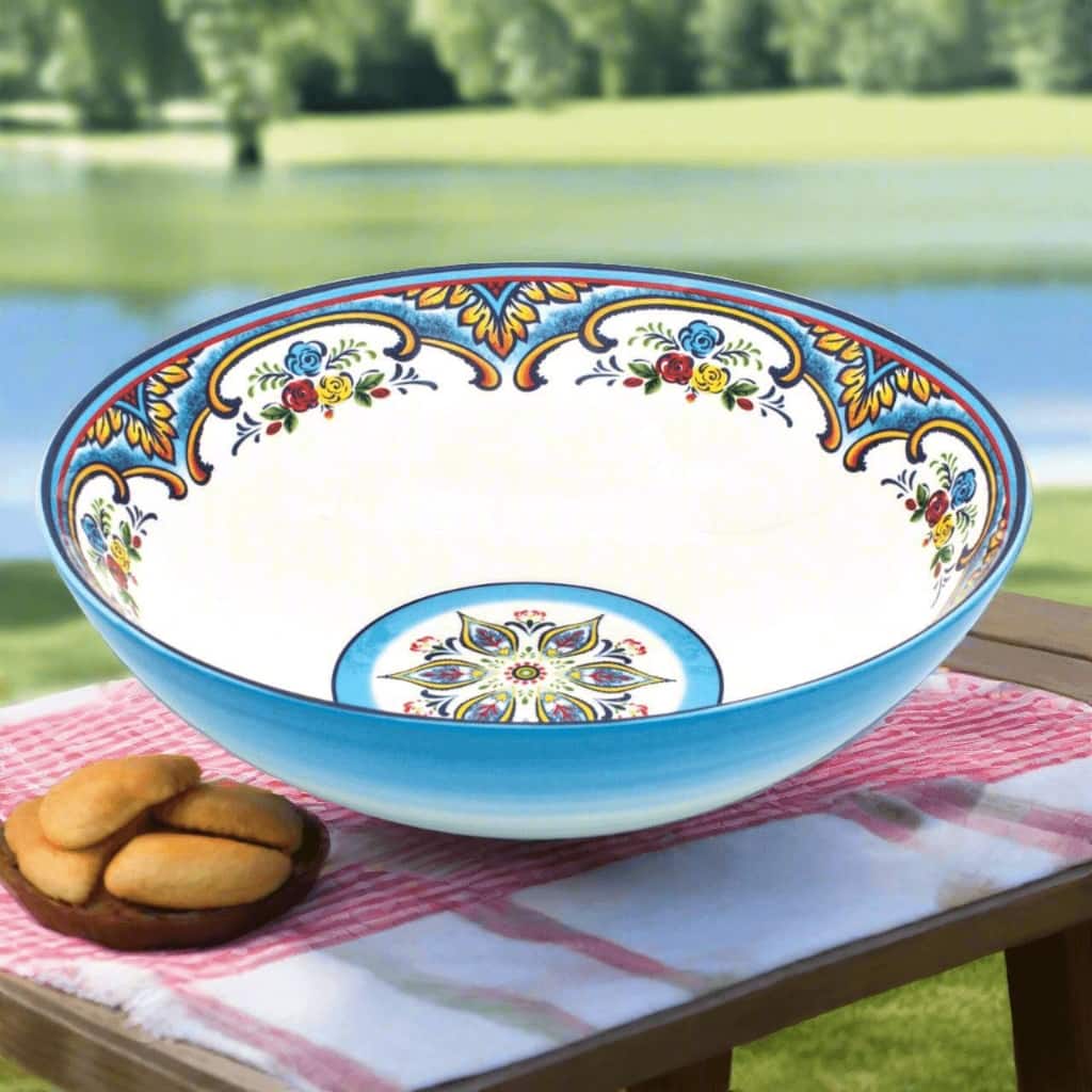 Euro Ceramica Zanzibar 12.75" Serving Bowl - 120 oz