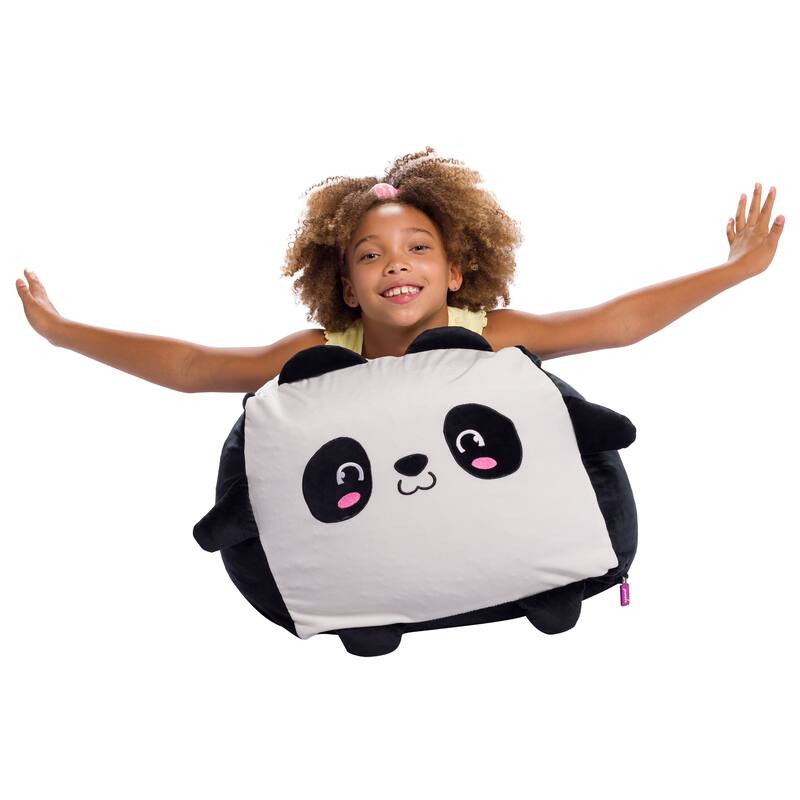 Stuffed Animal Storage Bean Bag Chair Cover only for Kids, Toy Holder