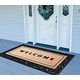 preview thumbnail 27 of 28, A1HC Rubber and Coir Heavy Duty, Flock Welcome Doormat, 30" X 60" Black/Beige