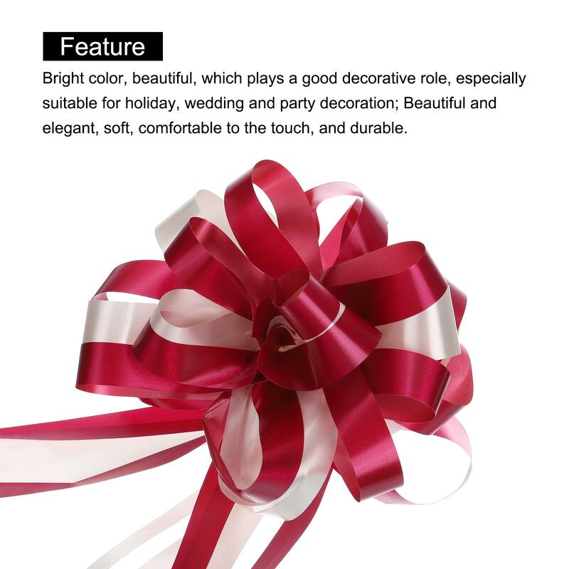 10pcs 7" Large Big Pull Bow Car Gift Wrapping Bows Ribbon