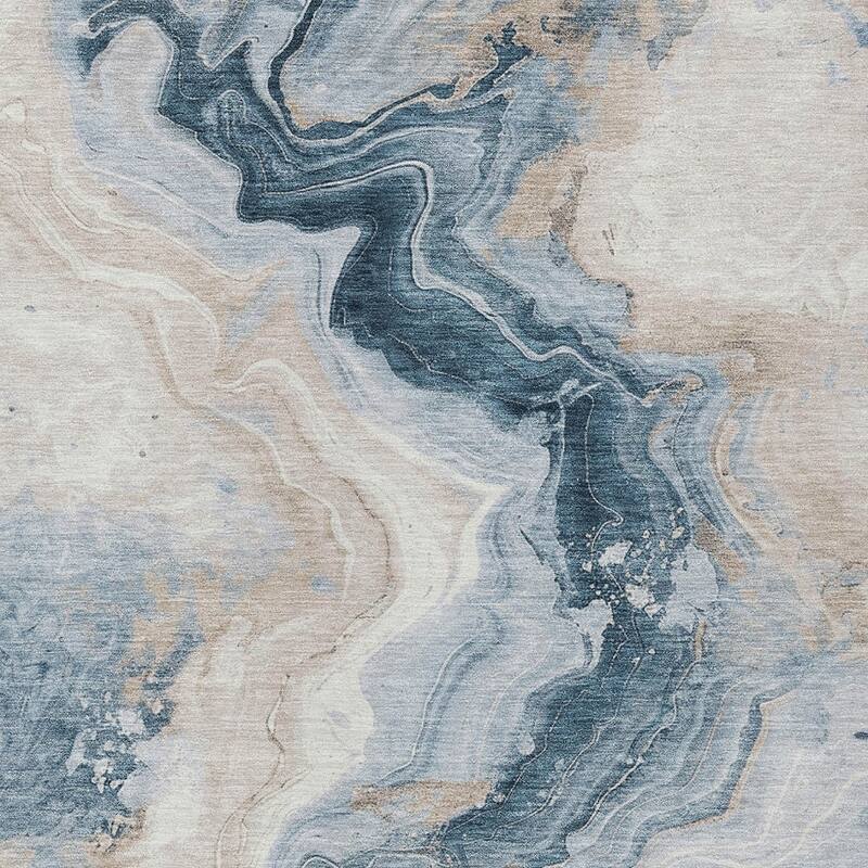 HomeRoots Abstract Transitional Rectangle Outdoor Rug
