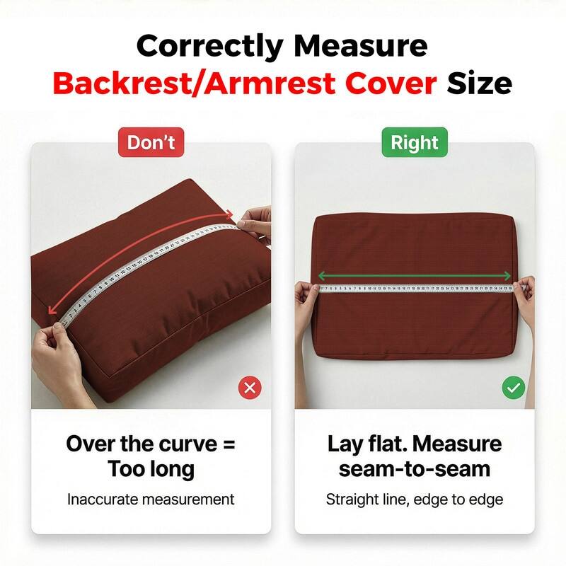 FINCATI 28" × 28" Outdoor Cushion Cover, Sofa Cushion Replacement Slipcover, Patio Seat Cover 28 Inches (COVER ONLY!)