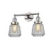 Option Polished Nickel / Clear Fluted