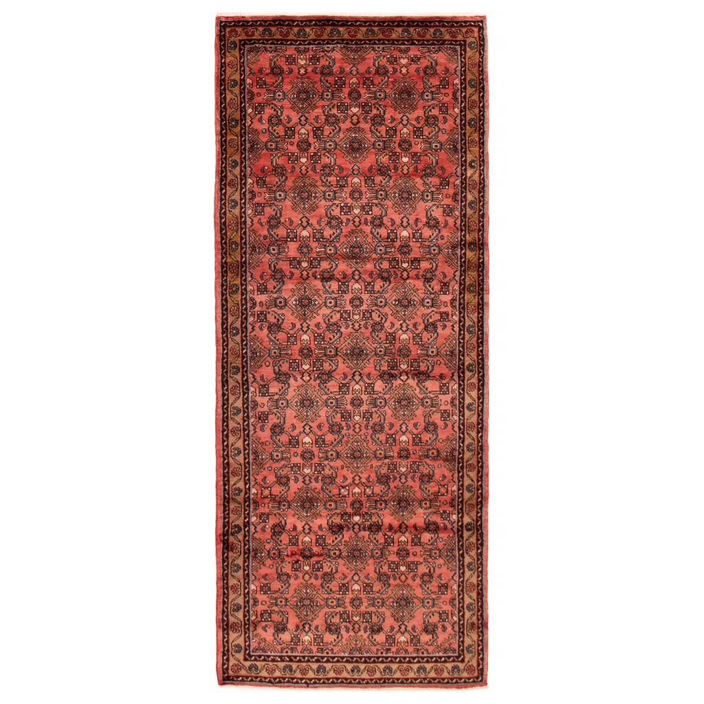 ECARPETGALLERY Hand-knotted Andelz Copper Wool Rug - 3'11 x 9'11