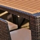 preview thumbnail 13 of 12, Teamson Home - Patio Bar Height Dining Set, Acacia Wood