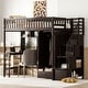 preview thumbnail 5 of 17, Twin Size Loft Bed with Bookshelf and Desk