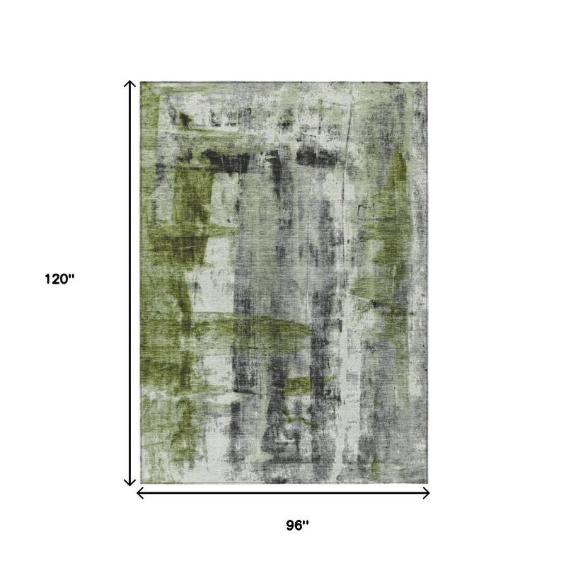 HomeRoots Abstract Transitional Rectangle Outdoor Rug