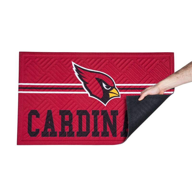 30 in. x 18 in. Embossed Mat, Cross Hatch, Arizona Cardinals