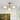 Modern Industrial 3-Light Sputnik Opal Glass Semi Flush Mount - Gold
