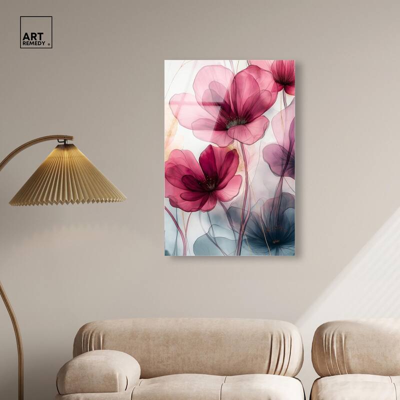 Filigree Flora II Acrylic by Art Remedy, Ready to Hang