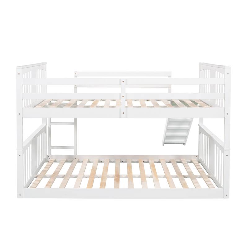 Full over Full Bunk Bed with Ladder with Slide
