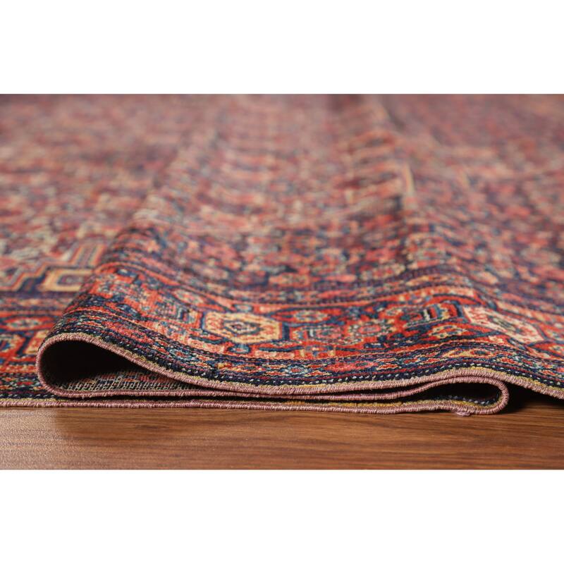 Hand Knotted Oriental 100% Wool Carpet Traditional Medallion Beige & Ivories Senneh Area Rug - 6' 3'' X 4' 5''