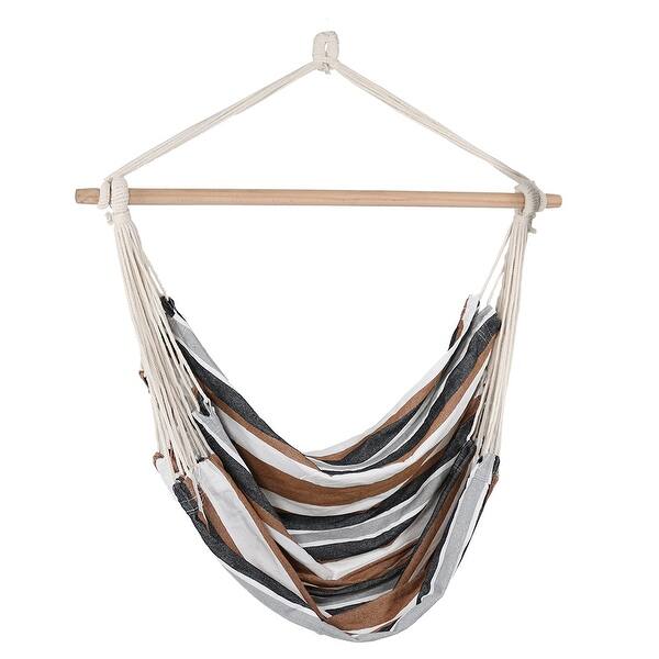 Sunnydaze Jumbo Hanging Hammock Chair Swing & Stand Combo Multiple