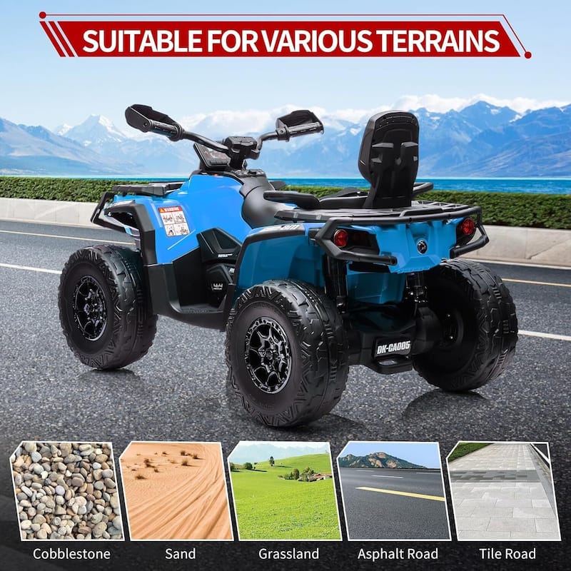 24V Electric Toy Ride On Car for Kids Best Gift, Blue