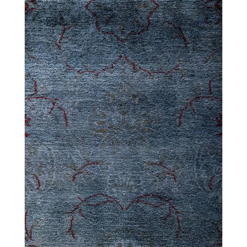 Contemporary Overdyed Wool Hand Knotted Runner - 2' 6" x 11' 10"
