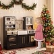 preview thumbnail 15 of 18, Gymax Wooden Kitchen Playset w/Realistic Lights & Sounds Stoves Sink