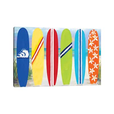 iCanvas "Surf Boards on the Beach" by Julie Derice Canvas Print