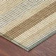 preview thumbnail 75 of 149, Machine Washable Indoor/ Outdoor Cabana Stripe Chantille Rug