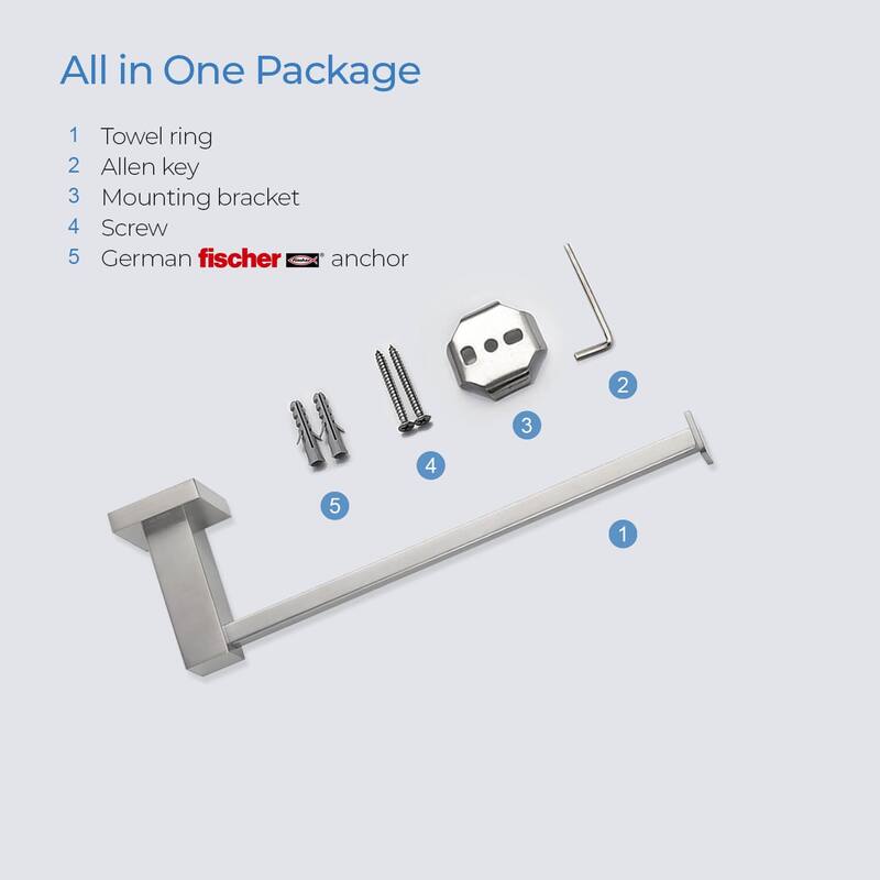 Cube 10 inch Bathroom Towel Bar