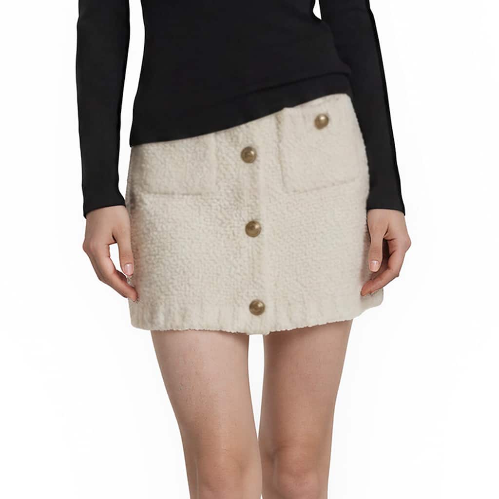Prada Boucle Wool Mini Skirt
