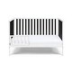 preview thumbnail 1 of 5, Deux Remi Island Crib White/Black White