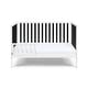 preview thumbnail 3 of 7, HomeRoots Black and White Solid and Manufactured Wood Standard Three In One Convertible Crib - 53.5
