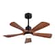 Option Black and Brown Solid wood Blades