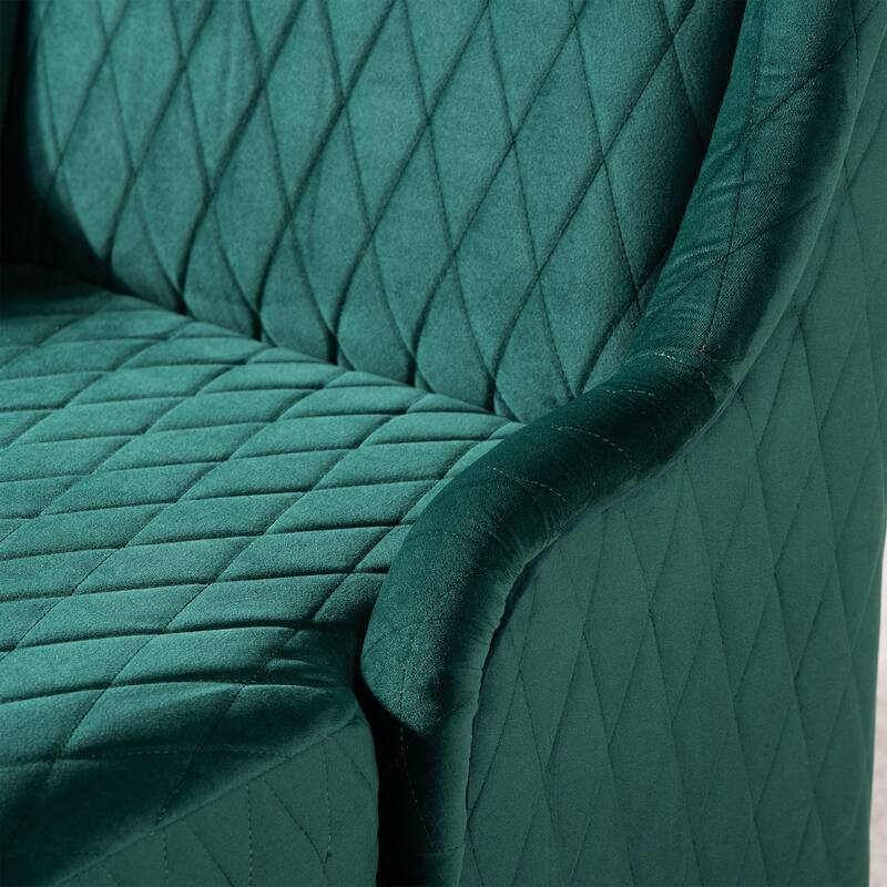 Christopher Knight Home - Evelyn High-Back Velvet Wingback Chair with Wooden Legs