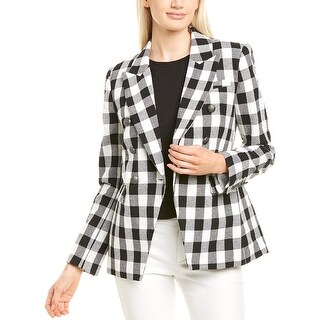 womens gingham blazer