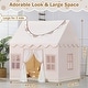 preview thumbnail 6 of 4, Large Toddler Play Tent for Kids, Star Lights, Cloth Banners