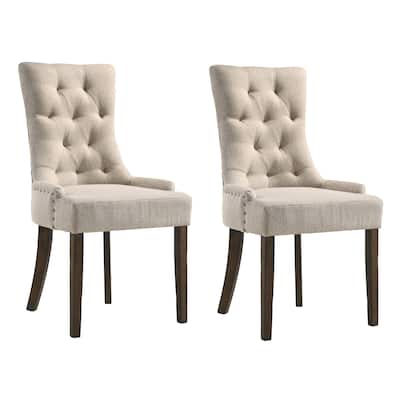 Camila Tufted Back Parson Chairs (Set of 2)