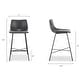preview thumbnail 27 of 25, Poly & Bark Paxton 24" Seat Height Counter Stool (Set of 2)