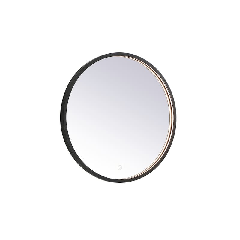 Indigo Home 24 inch LED mirror with adjustable color temperature - Black