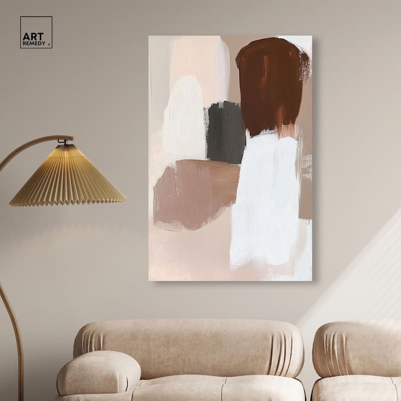 Veiled Browns Canvas by Art Remedy, Gallery Wrapped