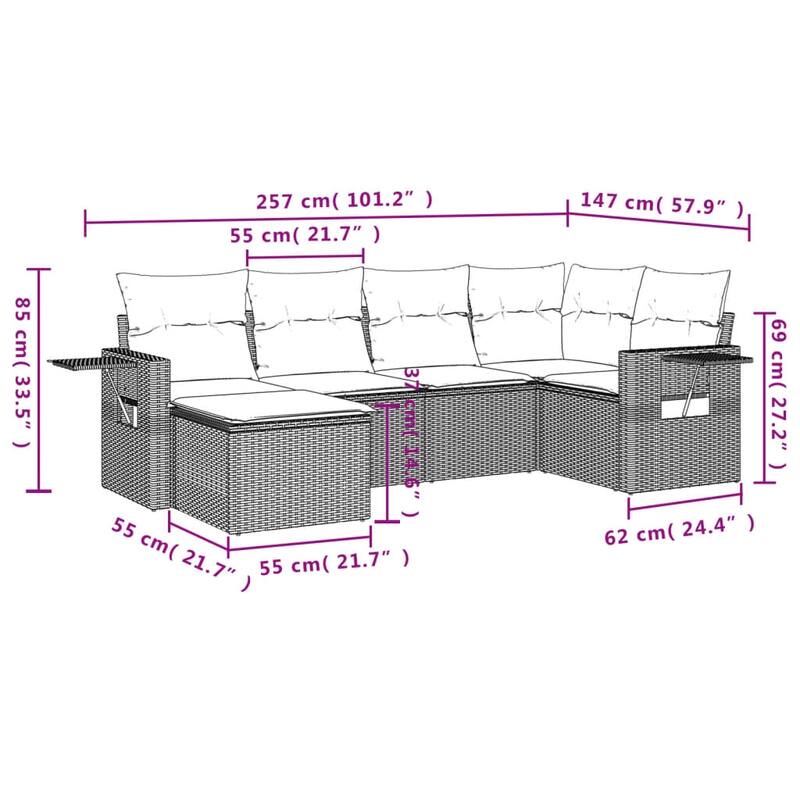 vidaXL Garden Sofa Set