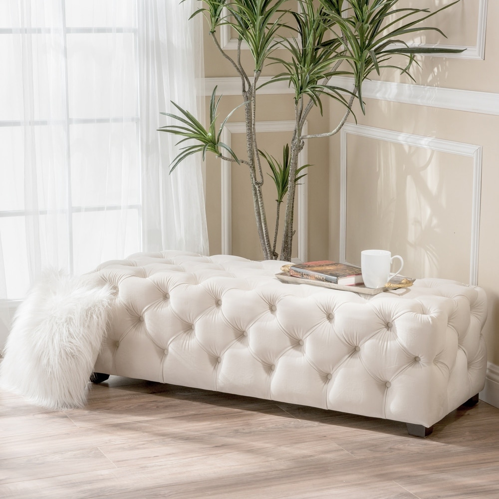 Off white tufted ottoman new arrivals