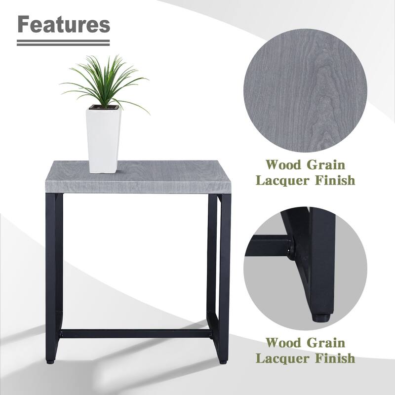 Gymojoy Patio Outdoor 4 Swivel Chairs with Side Table