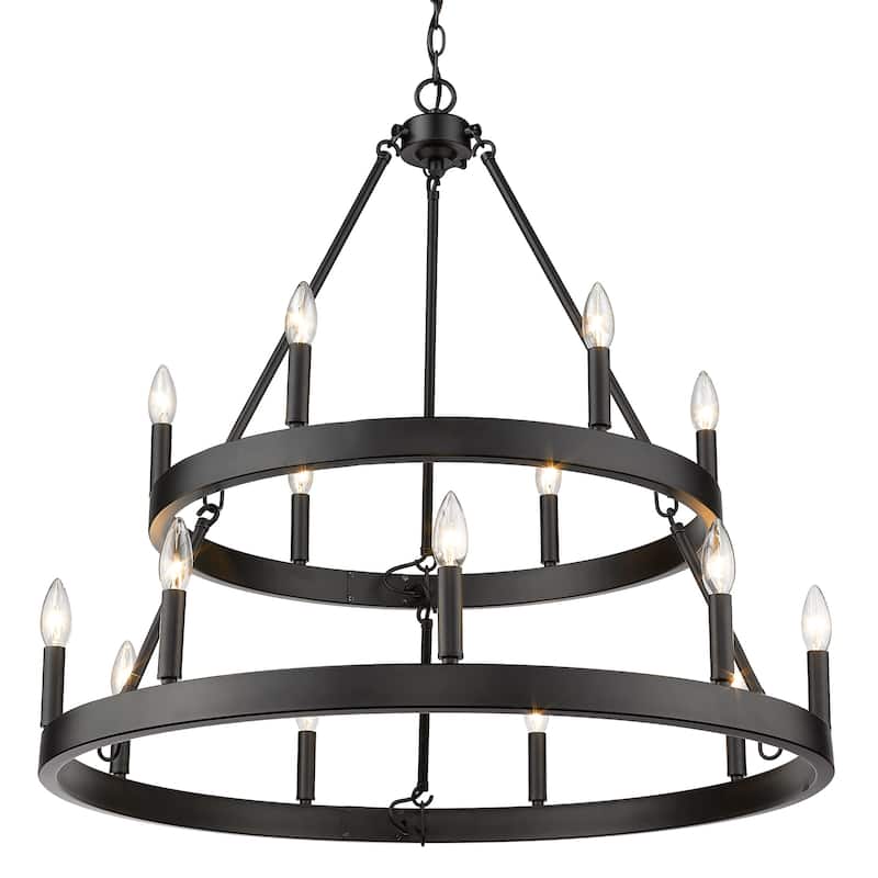 Alastair 2 Tier - 15 Light Chandelier - 35x32"