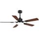 preview thumbnail 70 of 93, 48"/52"/60"/72" Modern Black LED Ceiling Fan with Light Remote (3/5/6/8/12 Reversible Blades)