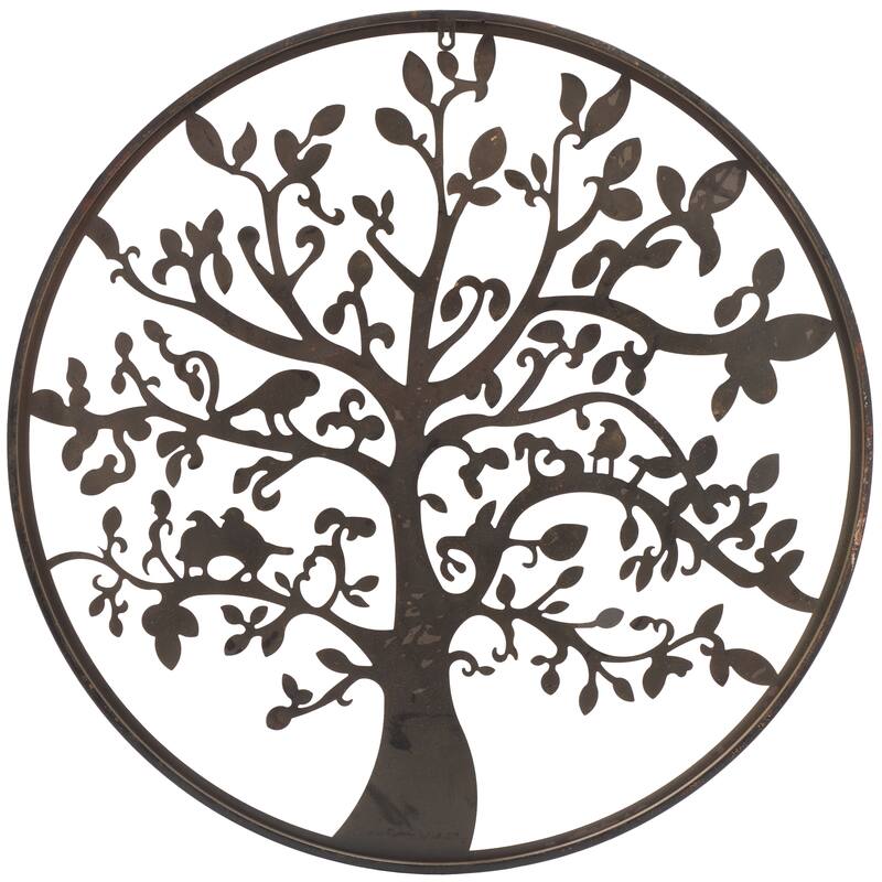 SAFAVIEH Outdoor Alfrid 32" Tree Of Life Wall Art