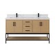preview thumbnail 45 of 145, Altair Wildy Bathroom Vanity with White Composite Stone Top without Mirror