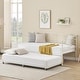 preview thumbnail 21 of 24, Heavy Duty Metal Daybed With Trundle Platform Sofa Bed for Bedroom White - Twin XL