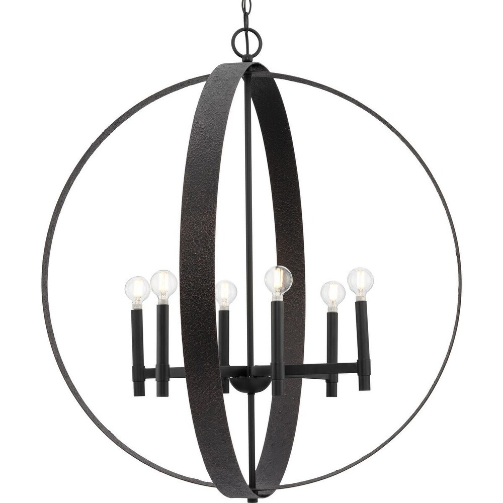 Progress Lighting P400392 Allegheny 6 Light 32" Wide Globe Chandelier